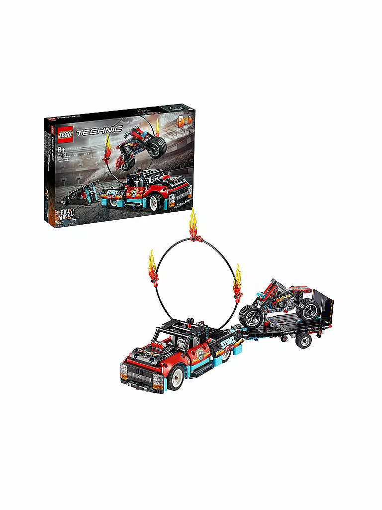 LEGO | Technic - Stunt-Show mit Truck und Motorrad 42106 | bunt