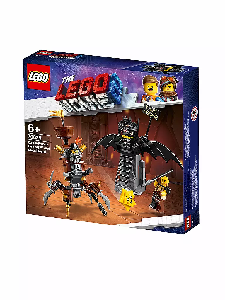 LEGO | The Lego Movie 2 - Einsatzbereiter Batman™ und EisenBart 70836 | transparent