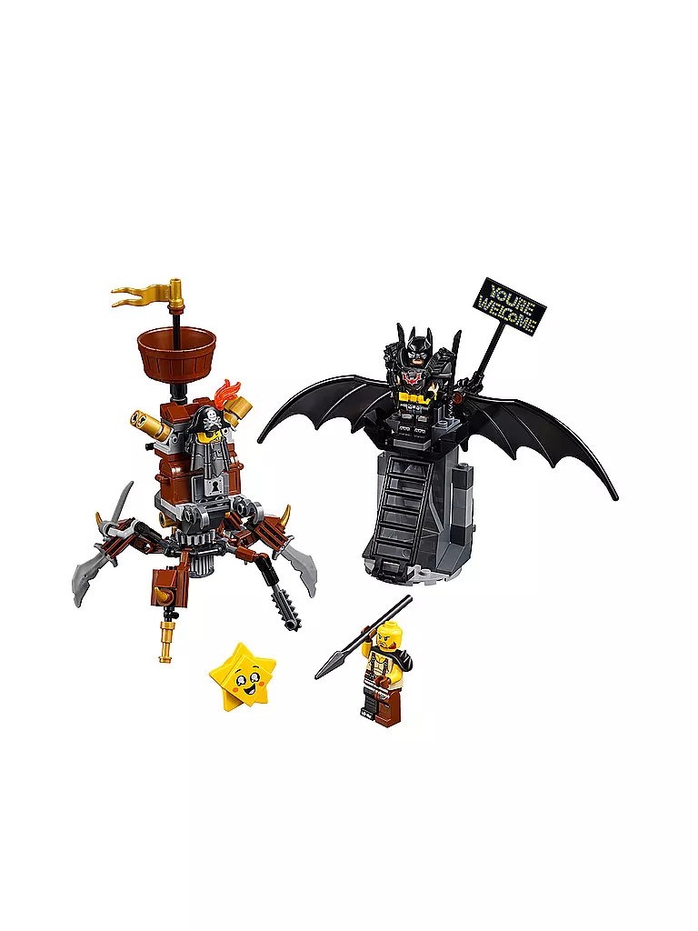 LEGO | The Lego Movie 2 - Einsatzbereiter Batman™ und EisenBart 70836 | transparent