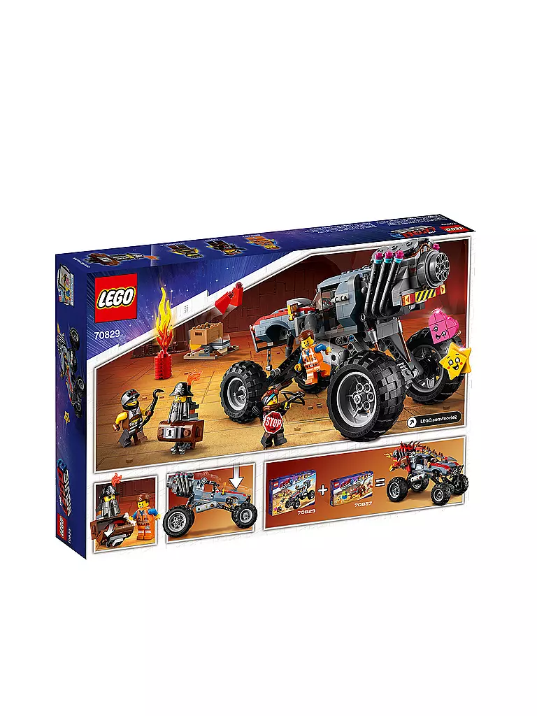 LEGO | The Lego Movie 2 - Emmets und Lucys Flucht-Buggy 70829 | transparent