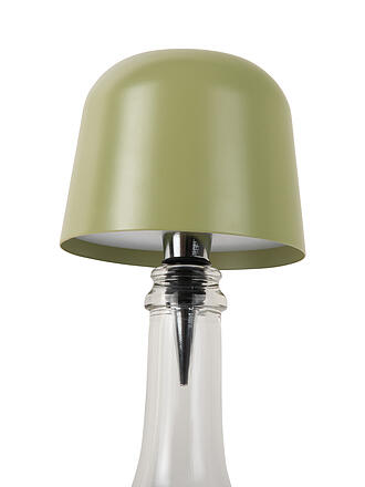 LEITMOTIV | LED Flaschenlampe CONE HAT Tea Green 