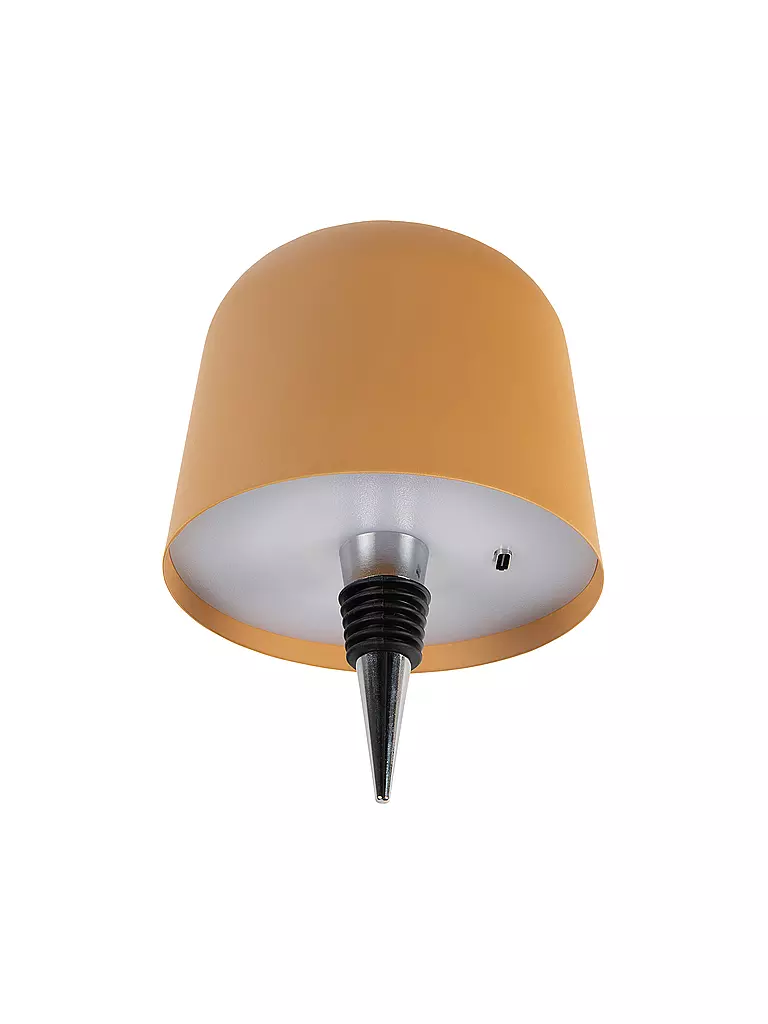 LEITMOTIV | LED Flaschenlampe CONE HAT Orche Yellow | gelb