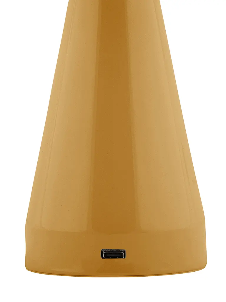 LEITMOTIV | LED Tischlampe 15,5x20,56cm Ochre Yellow | gelb