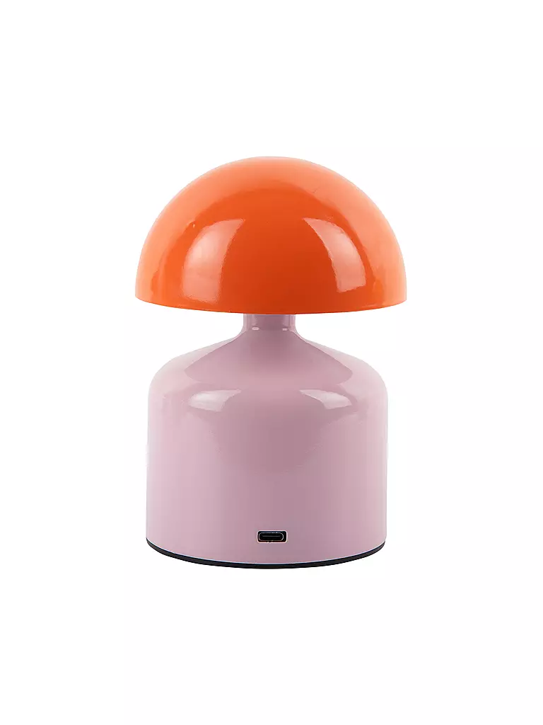 LEITMOTIV | LED Tischlampe FUNKY IMPETU Soft Pink/Bright Orange | hellgrün