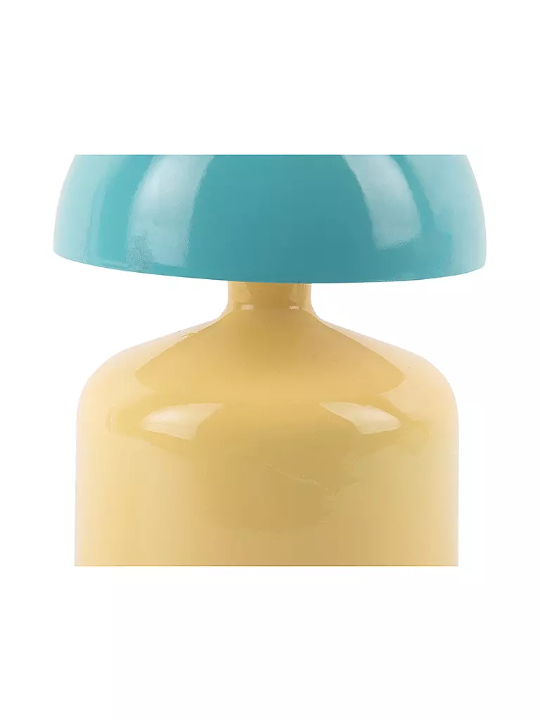 LEITMOTIV | LED Tischlampe FUNKY IMPETU Soft Yellow/Turquose | hellgrün