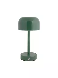 LEITMOTIV | LED Tischlampe JAMES Iron Shine White  | dunkelgrün