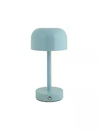LEITMOTIV | LED Tischlampe JAMES Iron Shine White  | hellblau