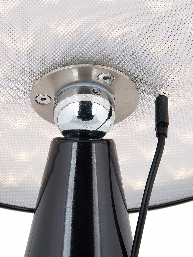 LEITMOTIV | LED Tischlampe PHOEBE 23cm Black | hellgrün