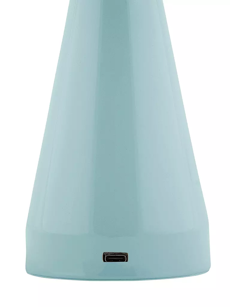 LEITMOTIV | LED Tischlampe RACHEL Iron Misty Blue | hellblau