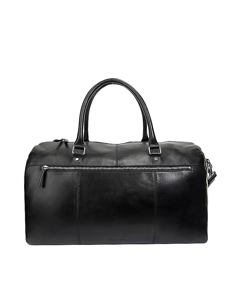 LEONHARD HEYDEN | Ledertasche/Weekender "Cambridge" | schwarz