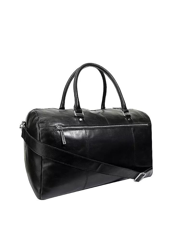 LEONHARD HEYDEN | Ledertasche/Weekender "Cambridge" | schwarz