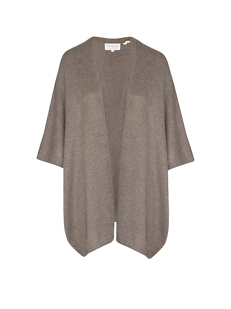 LES TRICOTS DE LEA Kaschmirstrickjacke GWENN braun | ONE SIZE