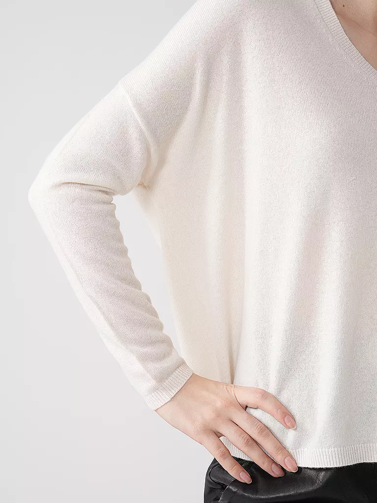LES TRICOTS DE LEA | Kaschmirpullover MONJAKOE | weiss