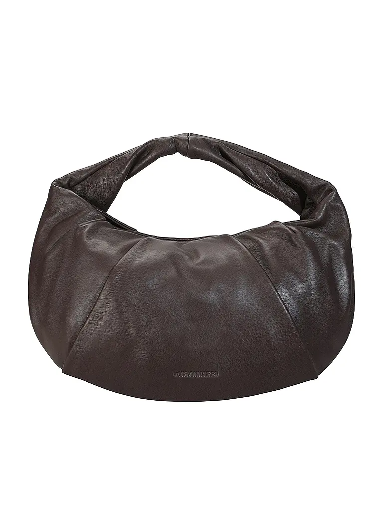 LES VISIONNAIRES | Ledertasche - Hobo GRETA ESSENTIAL SILKY | Braun