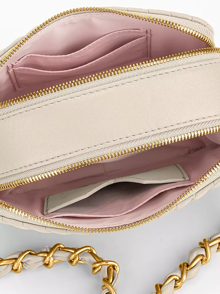 LES VISIONNAIRES | Ledertasche - Mini Bag ELLA QUILTING | grün