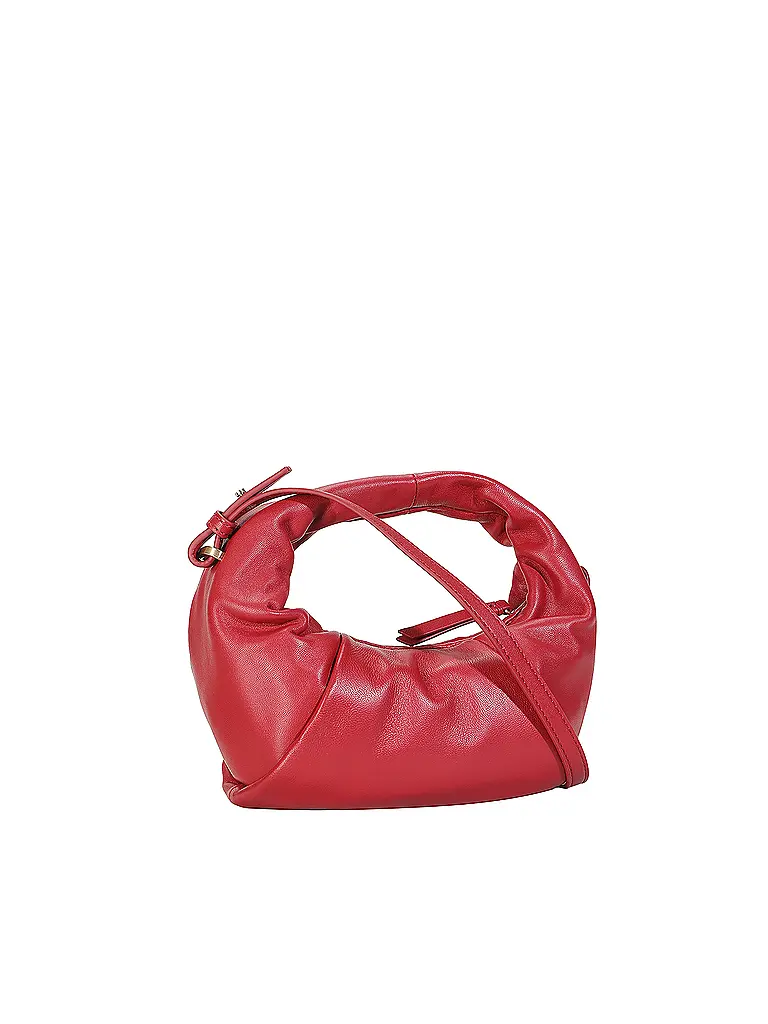 LES VISIONNAIRES | Ledertasche - Mini Bag GRETA MINI ESSENTIAL SILKY | Rot