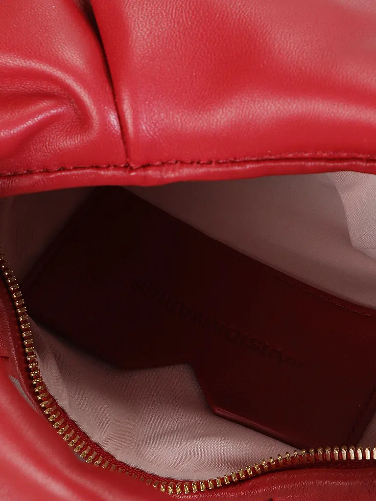 LES VISIONNAIRES | Ledertasche - Mini Bag GRETA MINI ESSENTIAL SILKY | Rot