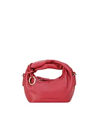 LES VISIONNAIRES | Ledertasche - Mini Bag GRETA NANO SILKY | Rot