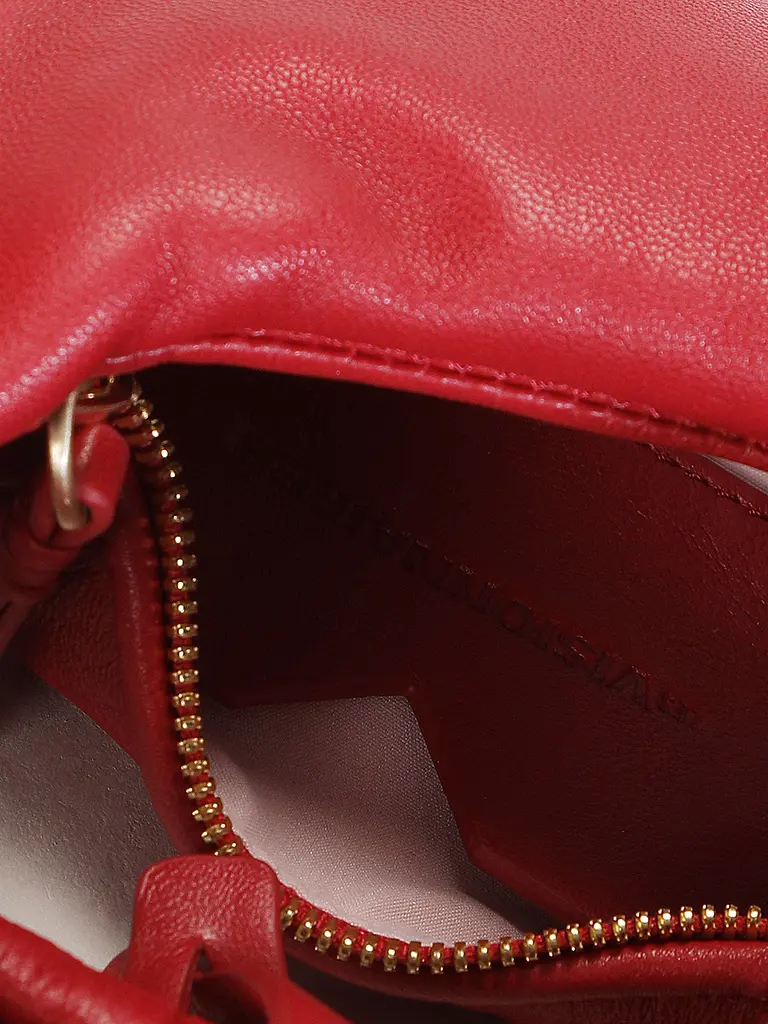 LES VISIONNAIRES | Ledertasche - Mini Bag GRETA NANO SILKY | Rot