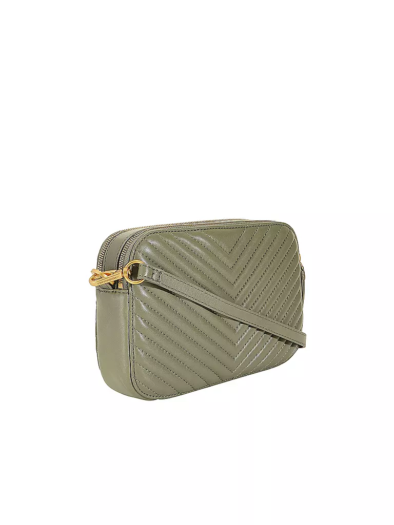 LES VISIONNAIRES | Ledertasche - Mini Bag LOLA QUILTING | schwarz