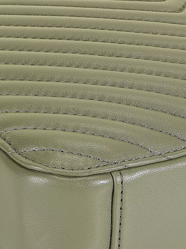 LES VISIONNAIRES | Ledertasche - Mini Bag LOLA QUILTING | schwarz