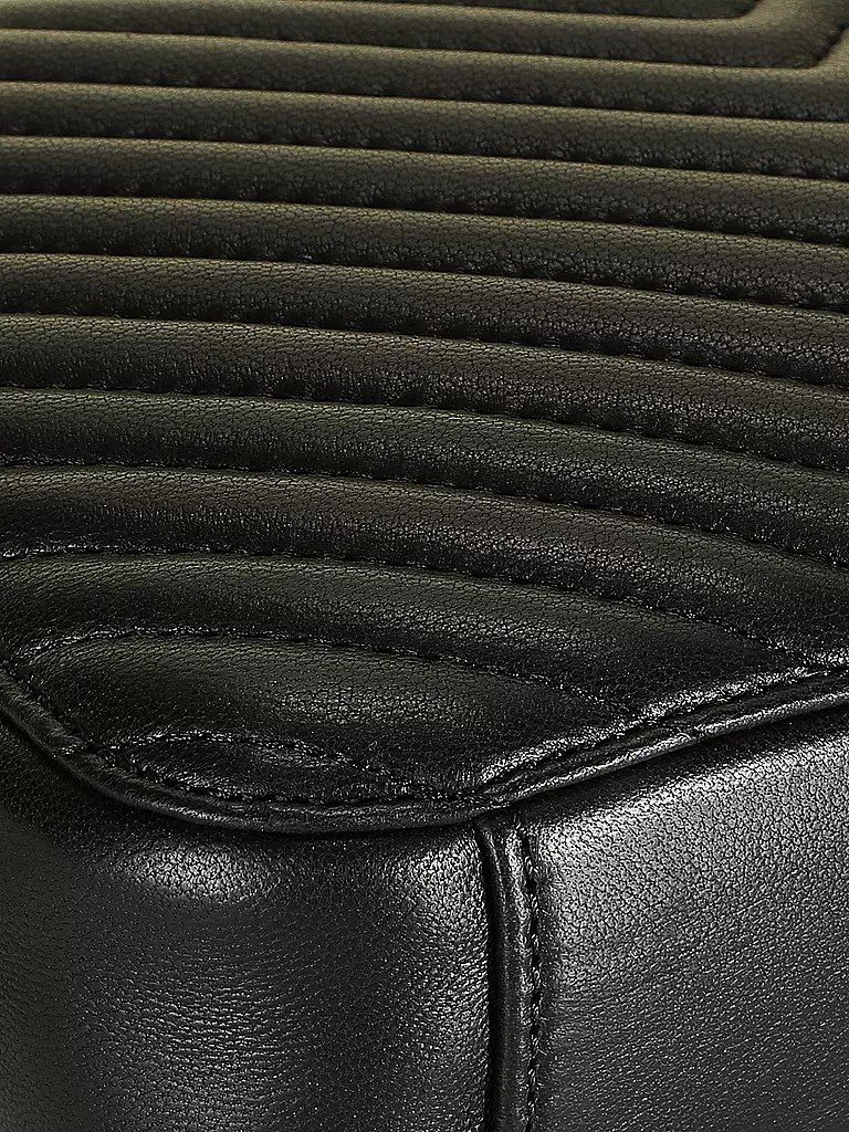 LES VISIONNAIRES | Ledertasche - Mini Bag LOLA QUILTING | dunkelgrün
