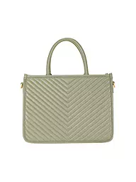 LES VISIONNAIRES | Ledertasche - Tot Bag LENA QUILTING | hellgrün