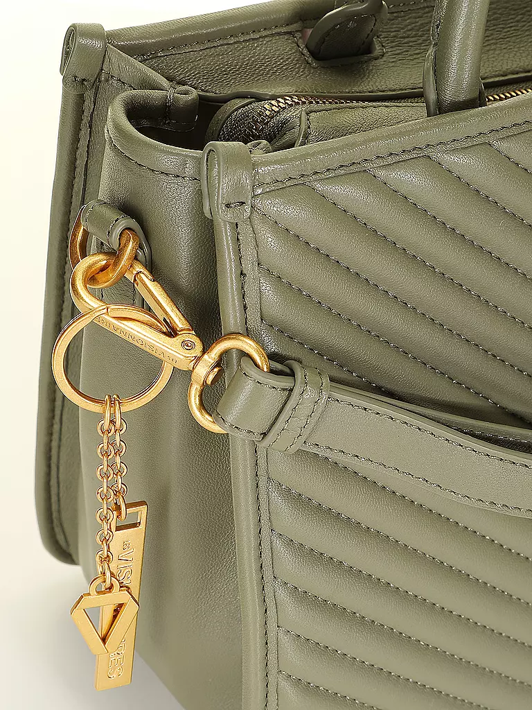 LES VISIONNAIRES | Ledertasche - Tot Bag LENA QUILTING | camel