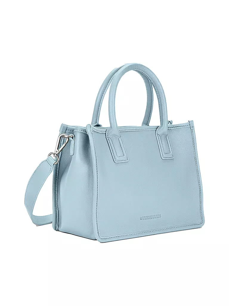 LES VISIONNAIRES | Ledertasche - Tote Bag LENA SILKY Medium  | hellblau