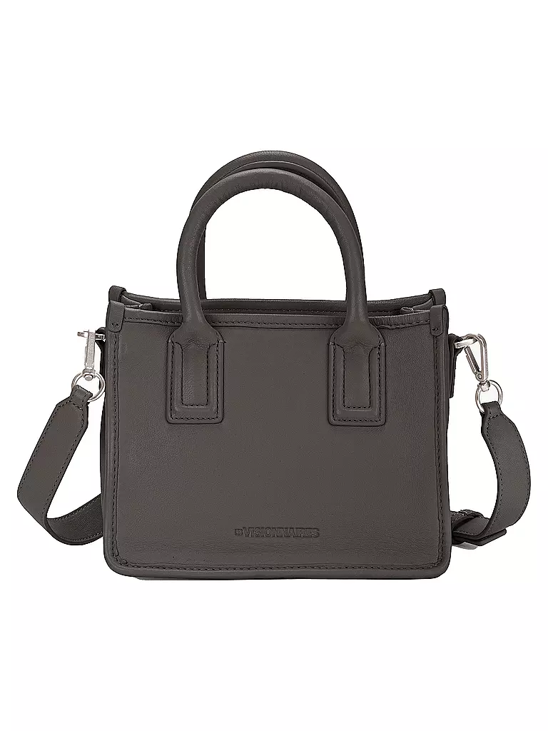 LES VISIONNAIRES | Ledertasche - Tote Bag LENI SILKY Small | schwarz