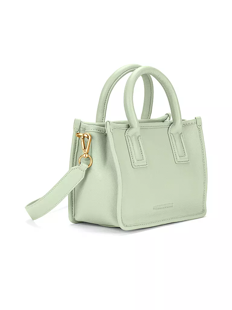 LES VISIONNAIRES | Ledertasche - Tote Bag LENI SILKY Small | mint