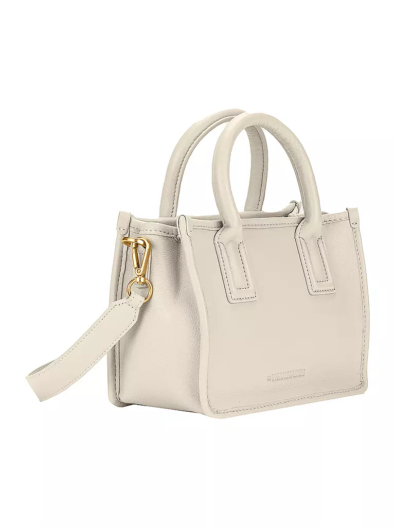 LES VISIONNAIRES | Ledertasche - Tote Bag LENI SILKY Small | creme