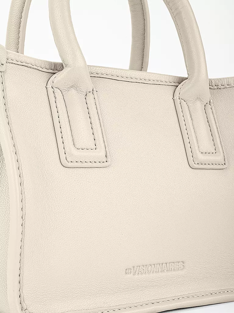 LES VISIONNAIRES | Ledertasche - Tote Bag LENI SILKY Small | creme