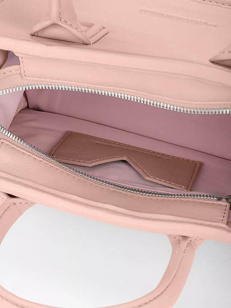 LES VISIONNAIRES | Ledertasche - Tote Bag LENI SILKY Small | rosa