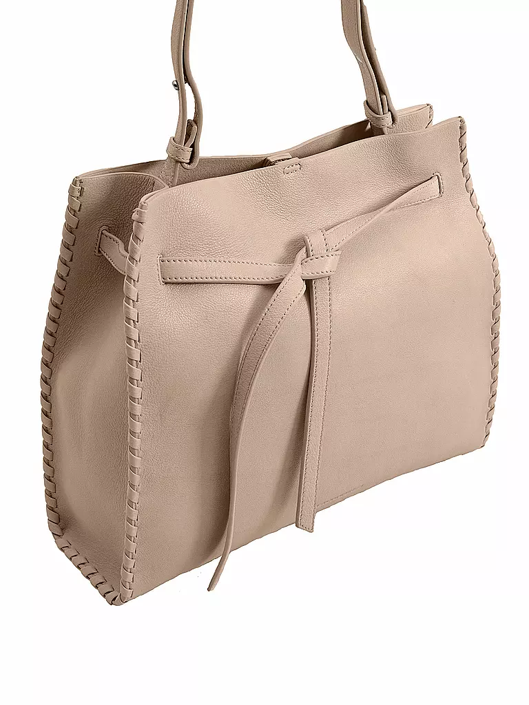 LES VISIONNAIRES | Ledertasche - Umhängetasche Aurora | beige