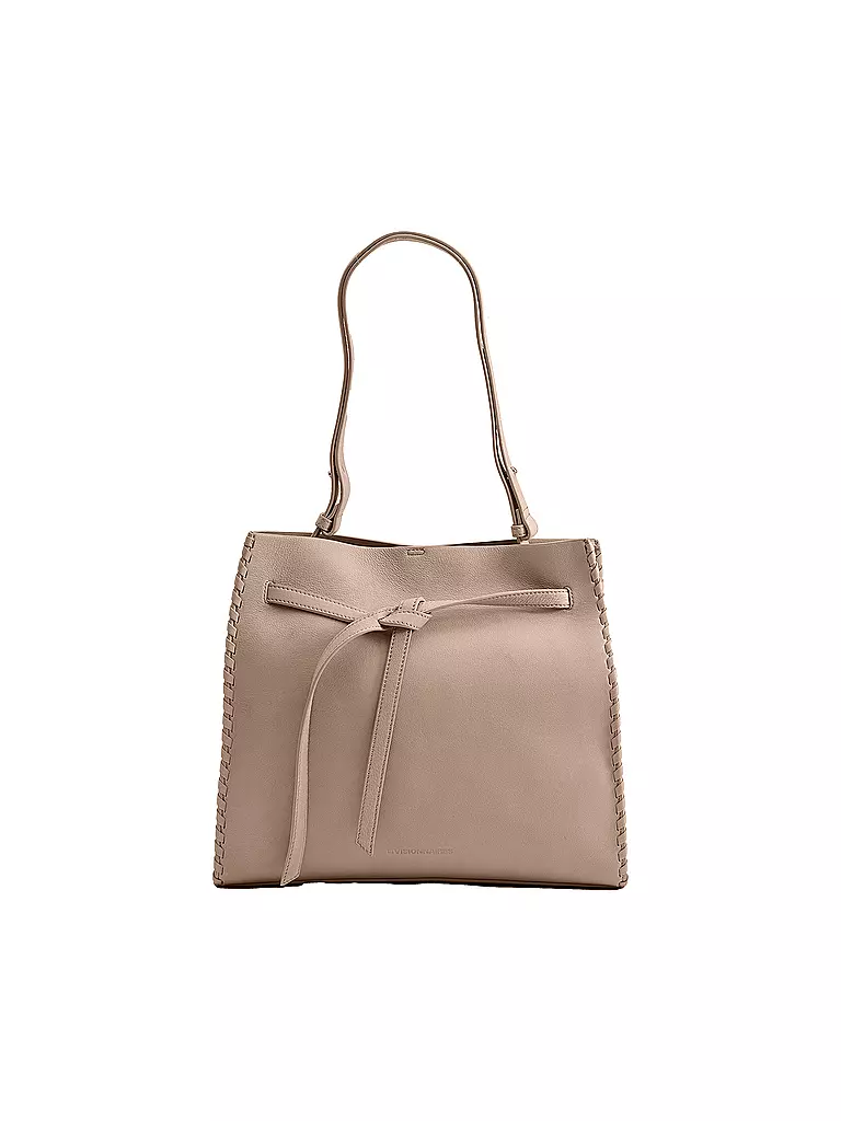 LES VISIONNAIRES | Ledertasche - Umhängetasche Aurora | beige