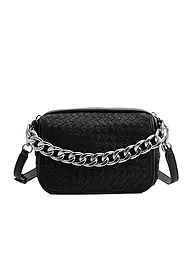 LES VISIONNAIRES | Ledertasche - Umhängetasche EMILY WEAVE  | schwarz