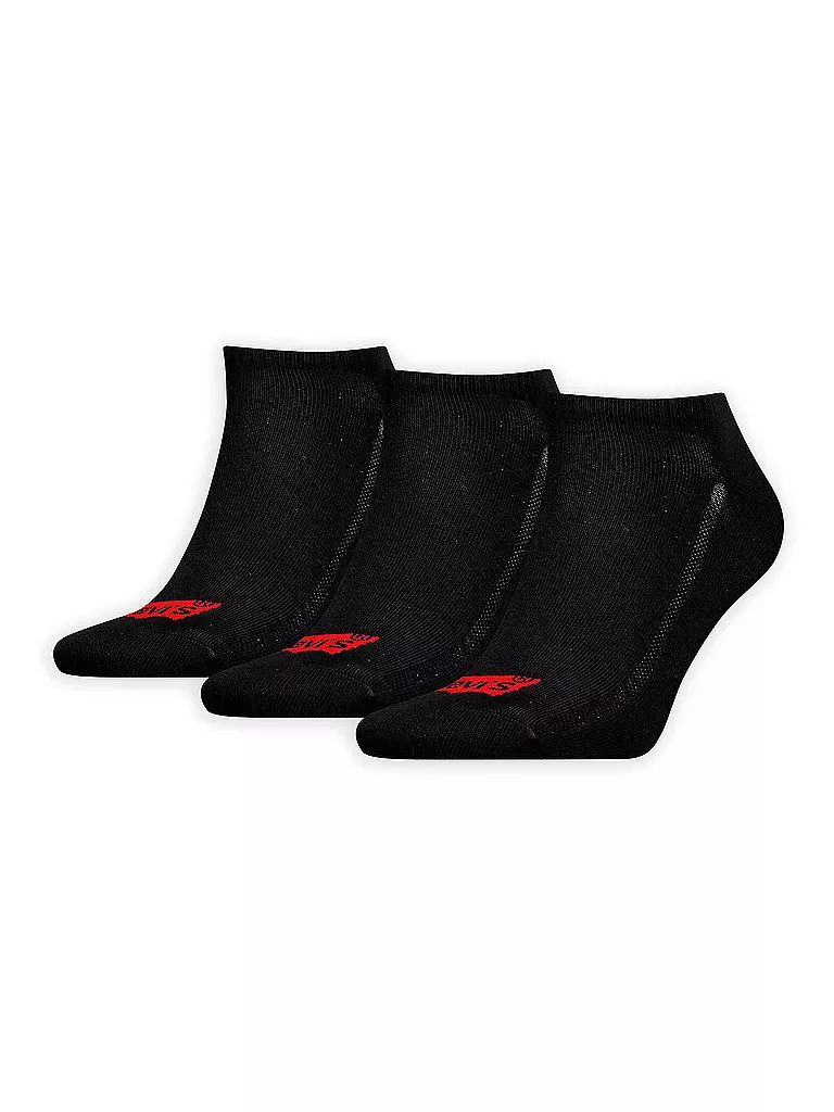 LEVI'S® | Sneaker Socken 3er Pkg black | schwarz