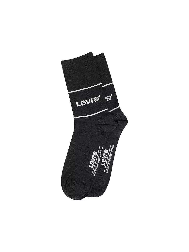 LEVI'S® | Socken 2-er Pkg. schwarz | schwarz
