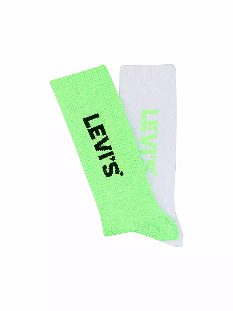 LEVI'S | Socken 2er Pkg Rib Sport Neon | weiß
