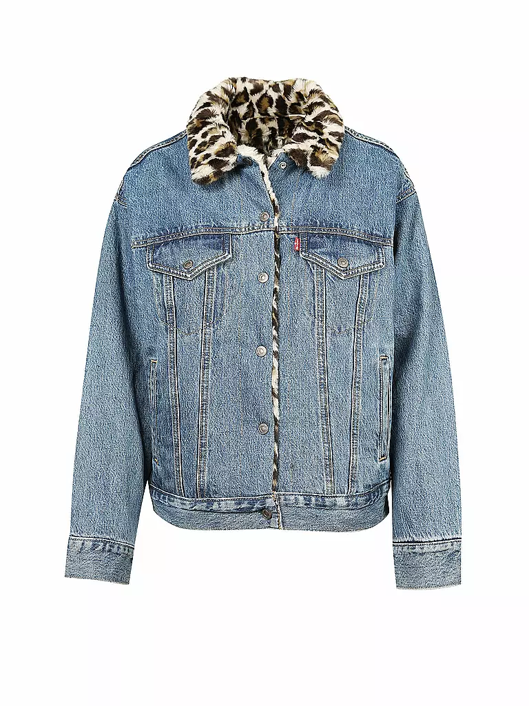 LEVI'S | Wende-Jeansjacke - Jacke in Felloptik | blau