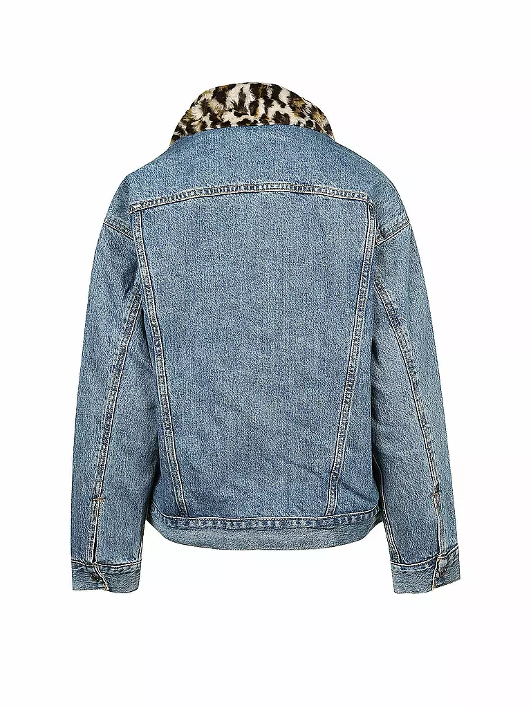 LEVI'S | Wende-Jeansjacke - Jacke in Felloptik | blau