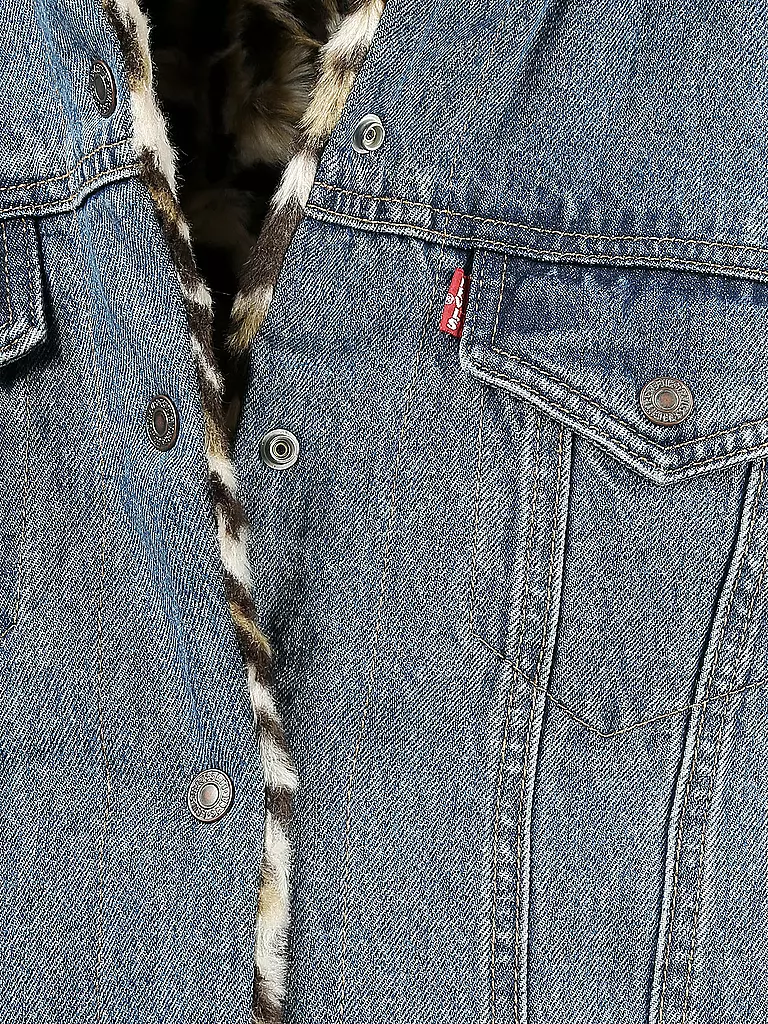 LEVI'S | Wende-Jeansjacke - Jacke in Felloptik | 