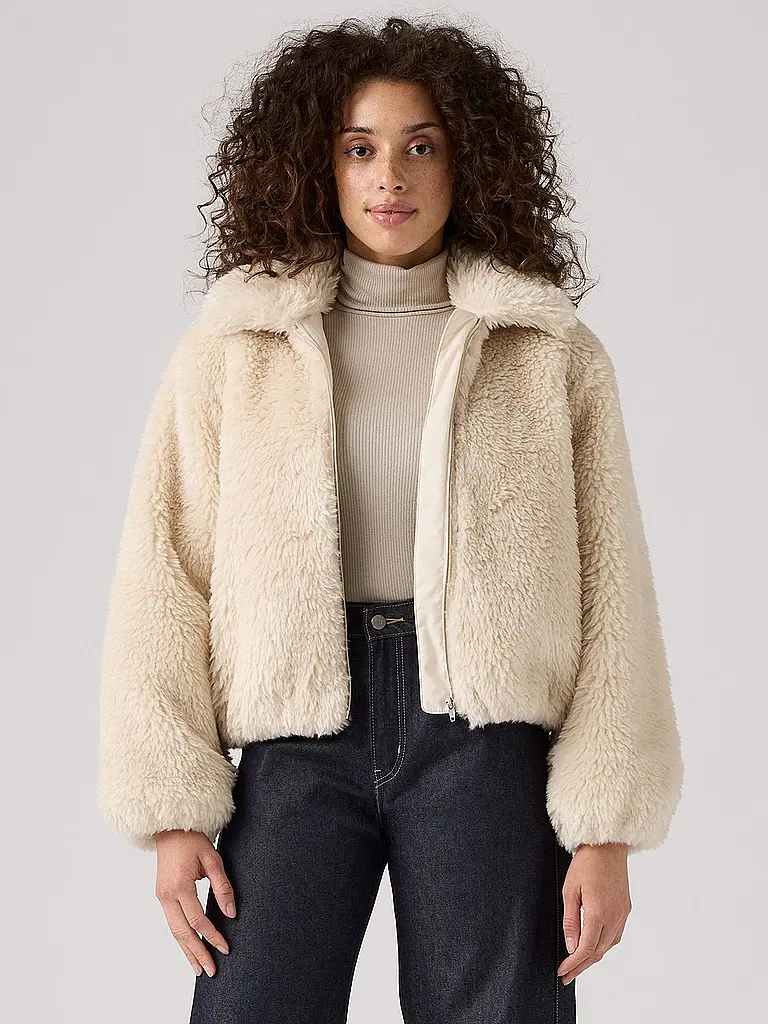 LEVI'S® | Jacke in Felloptik | beige