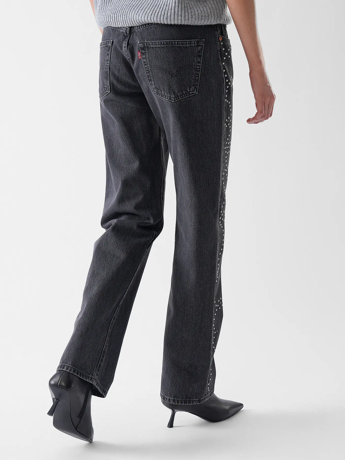 LEVI'S® | Jeans Mom Fit 501 90S BEJEWELED | schwarz