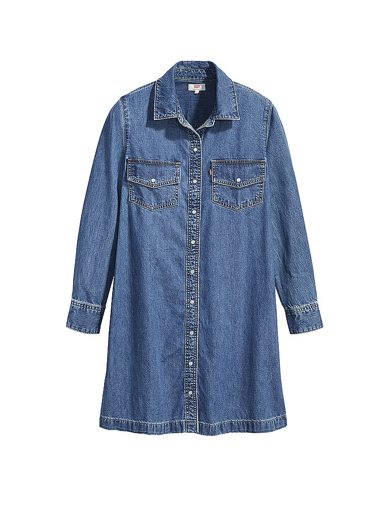 LEVI'S Hemdblusenkleid Selma blau | L