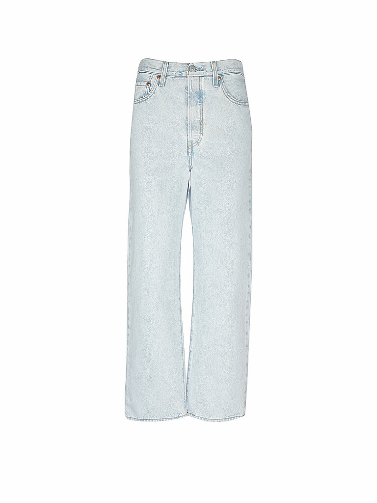 LEVI'S Jeans Straight Fit 7/8 Ribcage blau | 26/L27