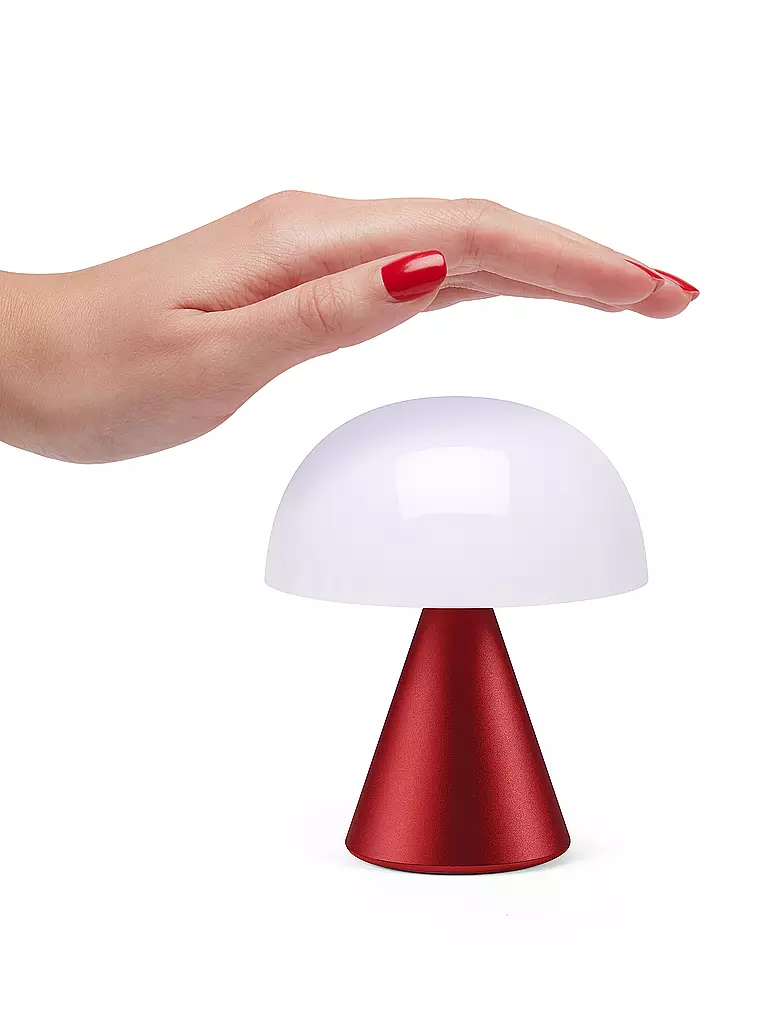 LEXON | LED Lampe MINA M 11cm Dark Red | dunkelrot