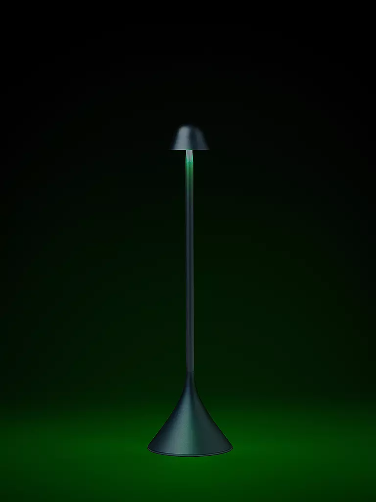 LEXON | LED Lampe STELI 28,6cm Light Blue | dunkelgrün