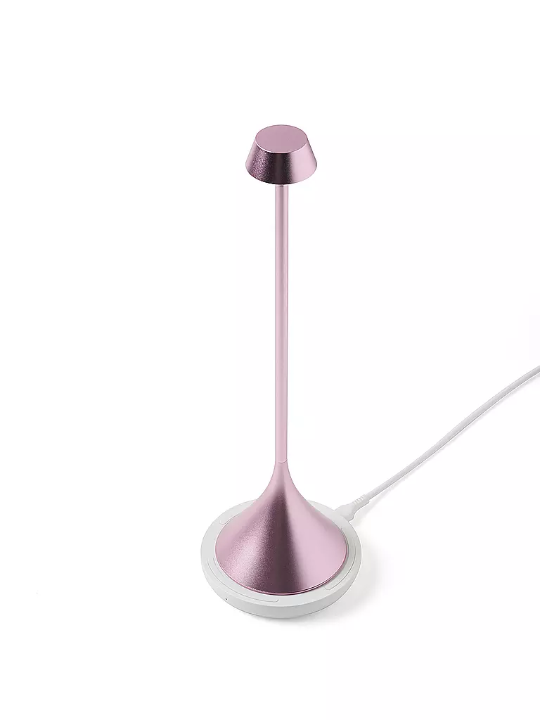 LEXON | LED Lampe STELI 28,6cm Light-Pink | hellblau